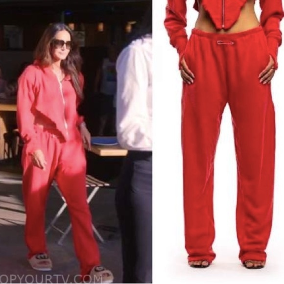 New SAMI MIRO VINTAGE Safety Pin Sweatpants Celebrity Favorite viral Jog… - Picture 5 of 11